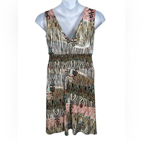 Y2K Vintage 90s Midi Dress Animal Print Just Love Size Medium - Picture 7 of 14